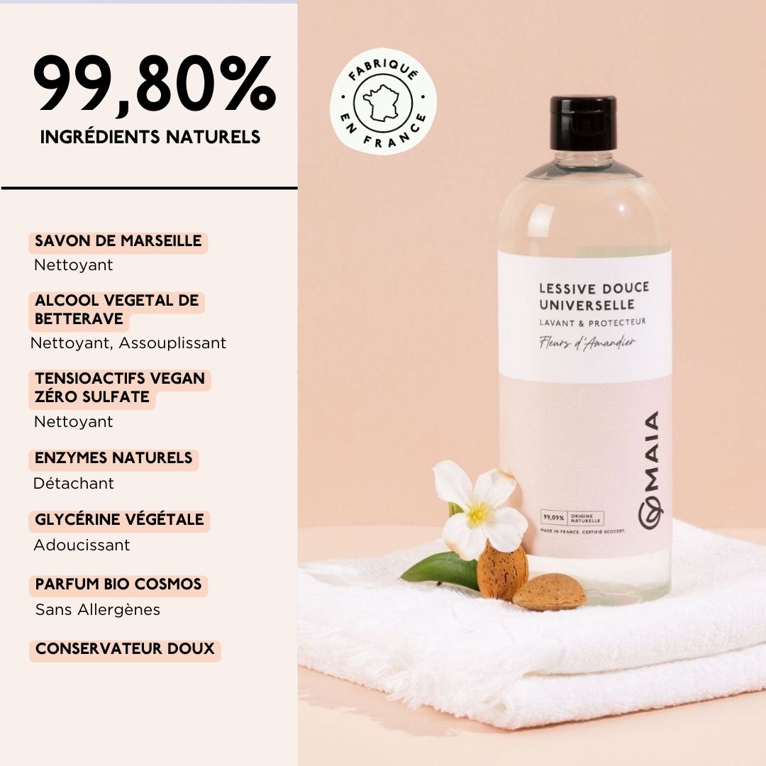 Lessive Universelle Fleurs d'Amandier 33 Lavages
