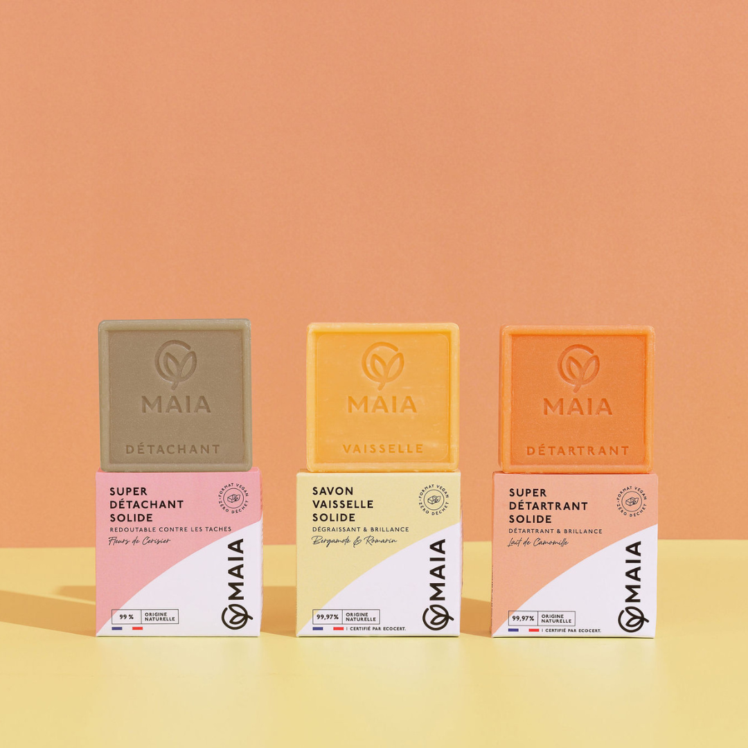 trio de savons maison et linge