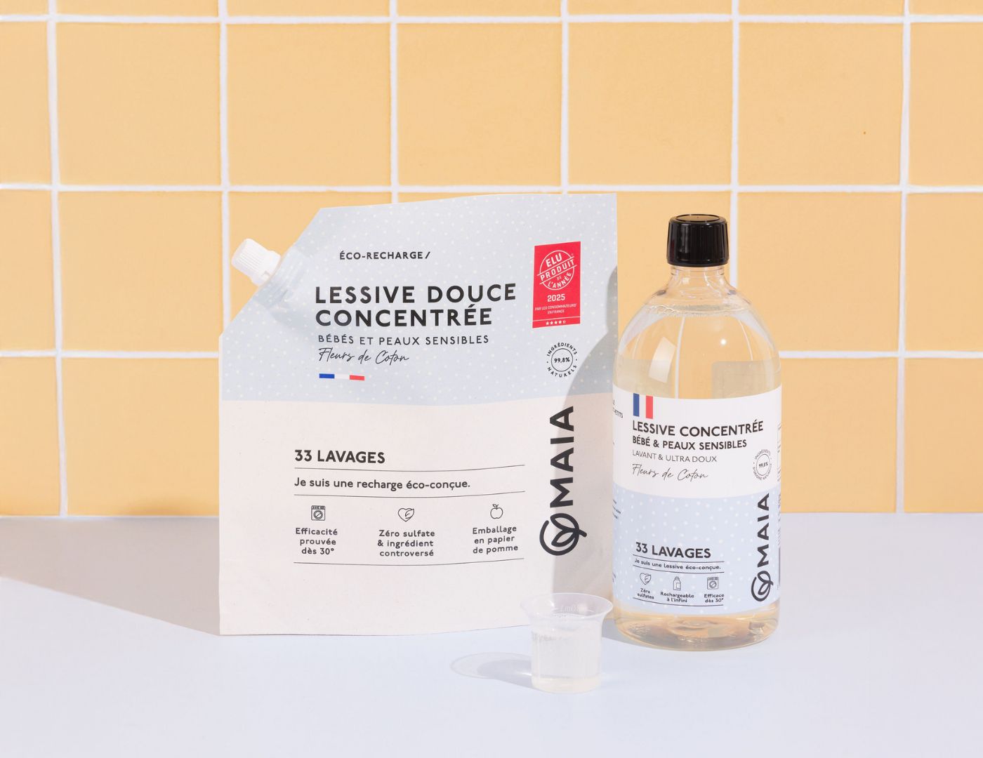 Lessives maia pour bébé et peaux sensibles