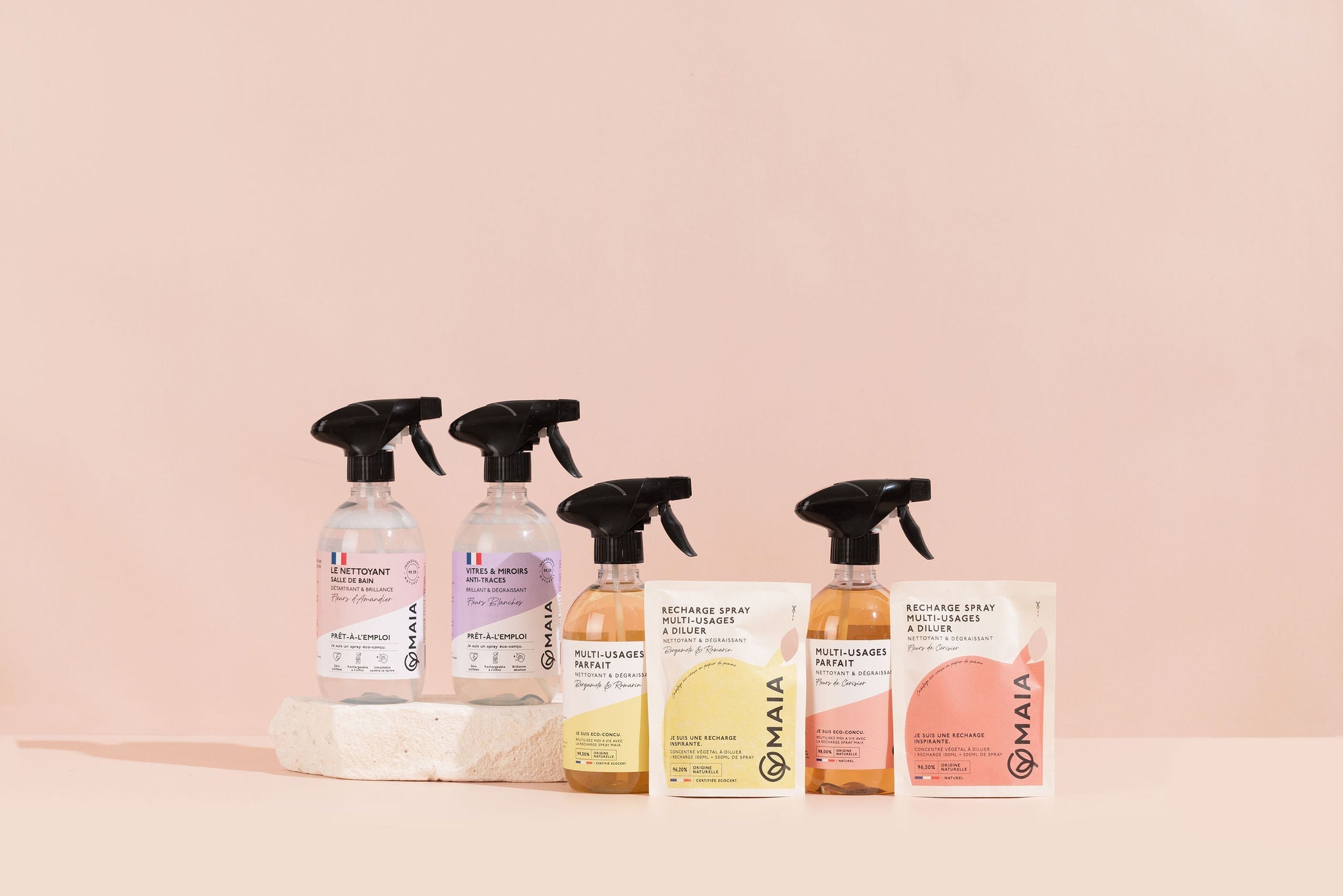 Spray Nettoyants Écologiques et Recharges