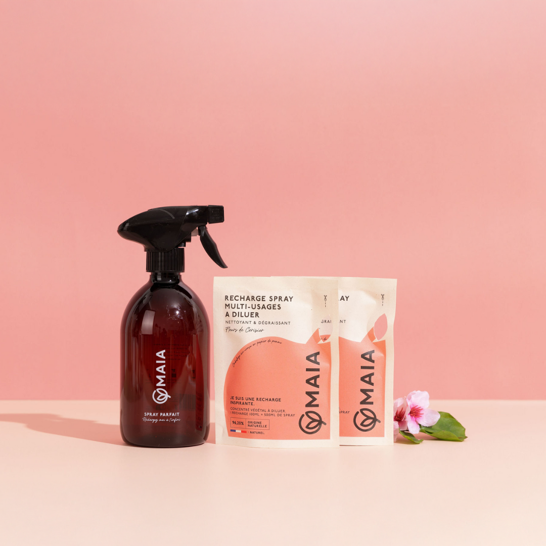 Kit 2 Éco-recharges Spray Multi-usages Fleurs de Cerisier