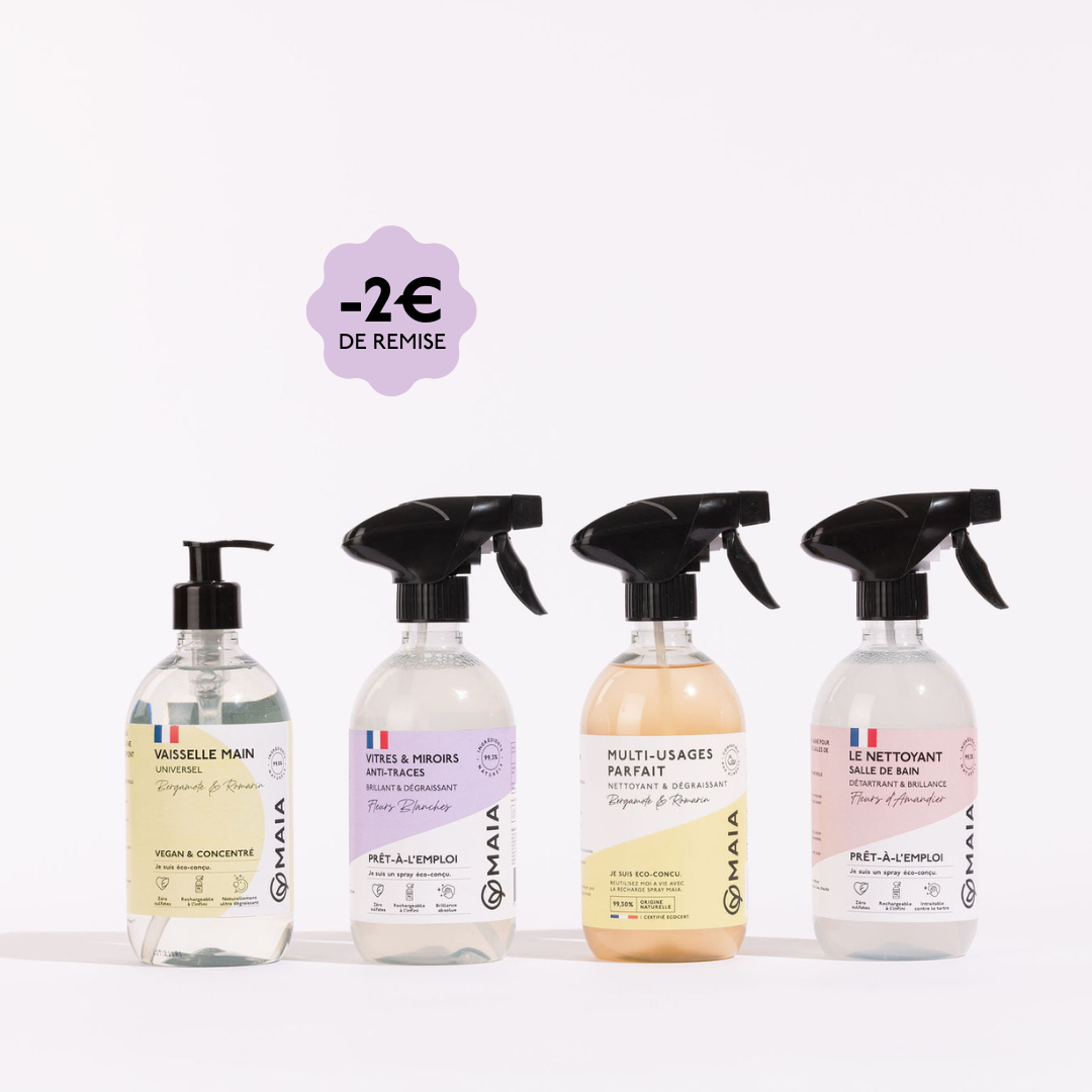 Pack Nettoyants Ecologiques Cuisine et Salle de bains