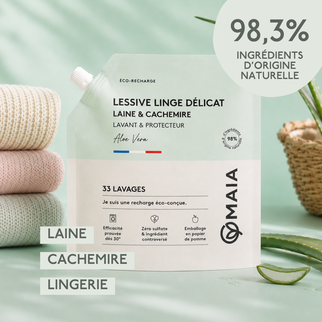 Recharge Lessive Linge Délicat Laine & Cachemire Aloe Vera 33 lavages