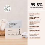 Trio Lessives Bébés & Peaux Sensibles Fleurs de coton - 99 lavages