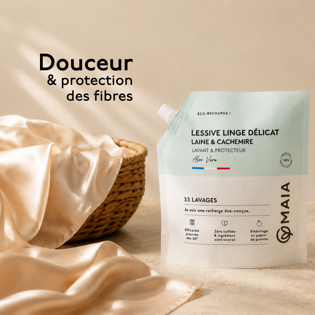 Recharge Lessive Linge Délicat Laine & Cachemire Aloe Vera 33 lavages