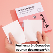 LESSIVE FEUILLES PREDECOUPEES MAIA