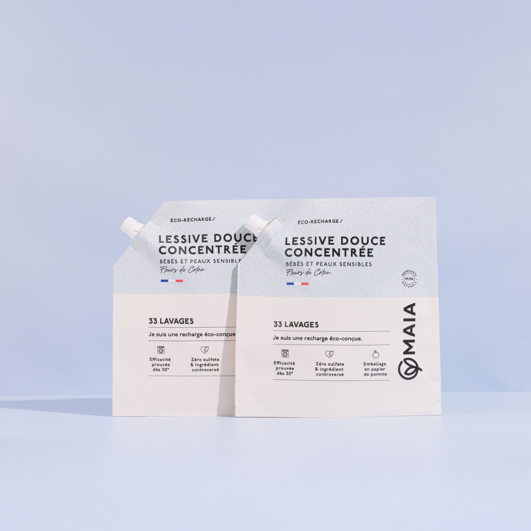 Recharge Lessive Bébés & Peaux sensibles Fleur de Coton 33 lavages