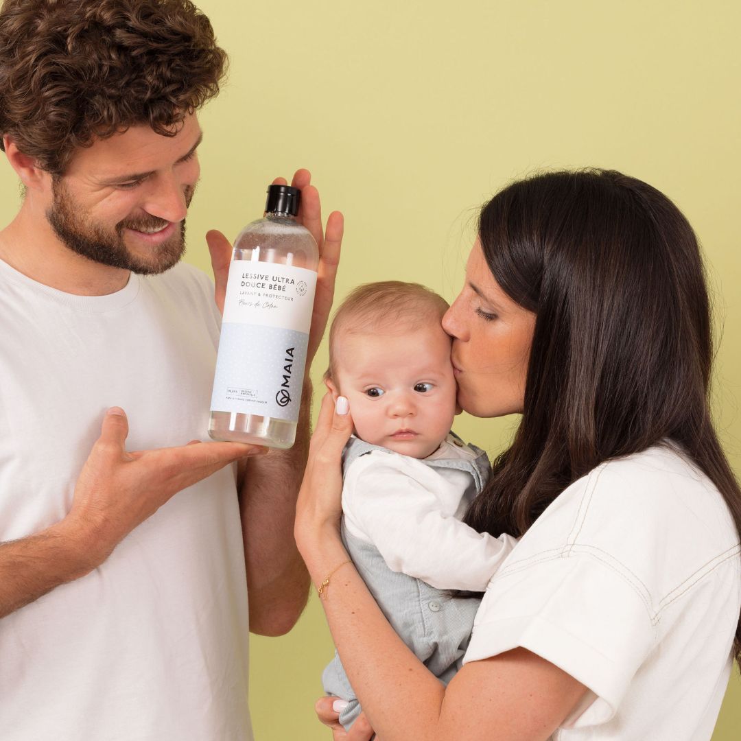 CLEAN - LIQUIDE LESSIVE BEBE 30 LAVAGES SANS PARFUM 1,5L - Bio Pour Bébés