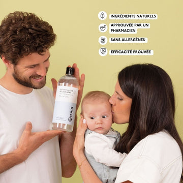 Lessive écologique pour bébé sans parfum, au savon noir